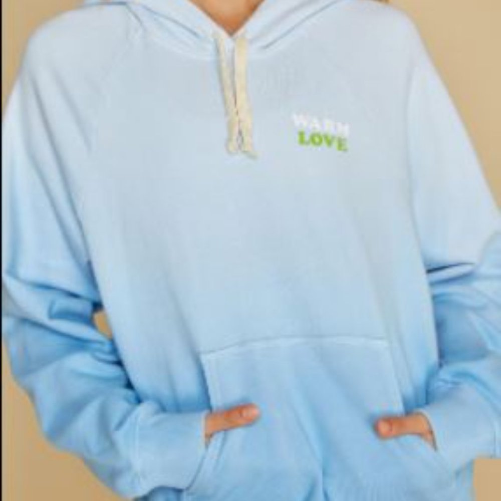 warm Gradient Blue Hoodie